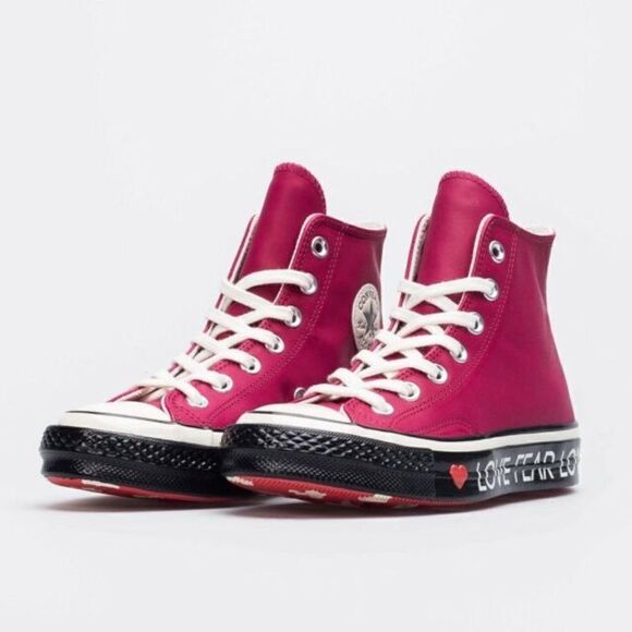 CONVERSE CHUCK 70 HI "LOVE GRAPHIC" 563472C Womens 10.5 Mens 8.5 US 42 EUR RED - Picture 4 of 10
